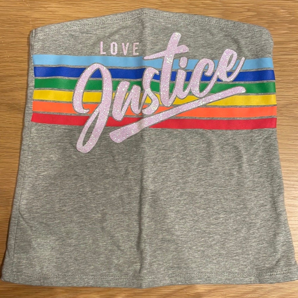 Size 10 Like New Justice Tube Top